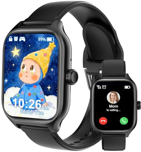 clleylise Smartwatch per bambini, smartwatch per ragazzi e ragazze, orologio fitness per bambini con giocattoli, orologio per bambini dai 6 anni in su