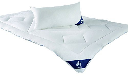 Irisette Noblesse Ganzjahresdecke - Produziert in Deutschland - Steppdecke mit Bezug aus reiner Baumwolle, 135 x 200 cm, Öko-Tex zertifiziert