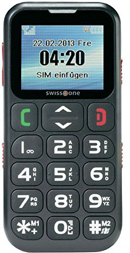 Swisstone BBM 420 Seniorenhandy mit Notruftaste schwarz
