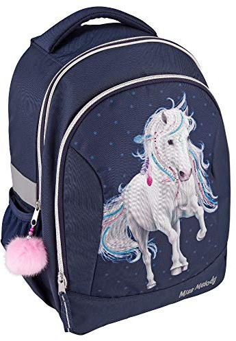 Depesche 10590 Schulrucksack, Miss Melody, blau, ca. 23 x 33 x 43 cm
