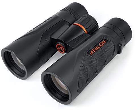 Athlon Optics Argos G2 10x42 UHD Fernglas für Erwachsene und Kinder, Schwarz, Wasserdicht, Langlebiges Fernglas für Vogelbeobachtung, Jagd, Konzert, Sport