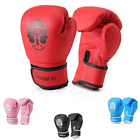 Redipo Kids Boxing Gloves, Sponge Foam Training Sparring Gloves Thai Kick Boxing for Kid and Youth, Suitable for Boys and Girls Age 3 to 9 Years