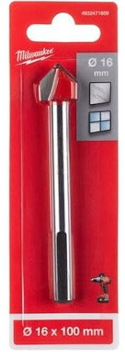 Milwaukee 4932471859 Punta da Trapano per Vetro e Piastrelle Ø16 x 100 mm