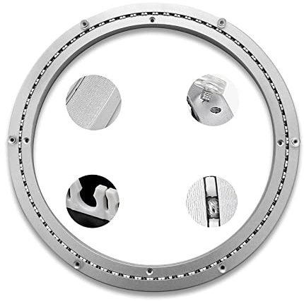 Schwerlast Drehplatte Kugellager Drehscheibe Drehteller Aluminiumlegierung Runder Esstisch 360°Drehscheibe Drehbar, Für Regale Anzeigen, Fernsehtisch, Küchenregal ( Size : 10 inches (250mm) )