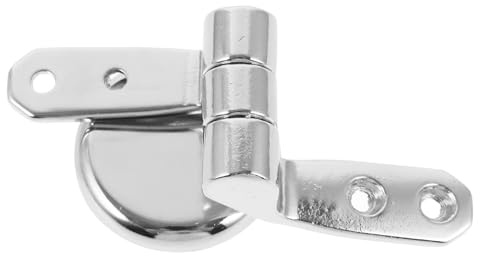 Cerniere per Sedili Wc, Set 1 in Lega di Alluminio Argento | Toilet Mounting, Sostituzione Fissaggio Cerniera Coperchio Wc, per Toilette in Legno o Metallo