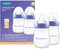 Lansinoh Babyflaschen mit NaturalWave Sauger Gr. S, 160 ml - Doppelpack - neues kompaktes Design für verbesserte Stabilität - mit stapelbarem Deckel, transparent