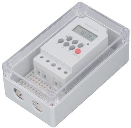 Swimming Pool Pump Timer ON/Off Programmable Timer Switch for Heater Spa Motor (AC .)