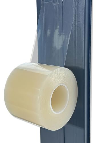 Transparentes Dichtungsband Selbstklebend Fenster- Wetterdichtungsband 7,6 cm x 30 m, Fenster-Zugluft-Isolations-Dichtungsband Windabwehr im Winter keine Rückstände transparent