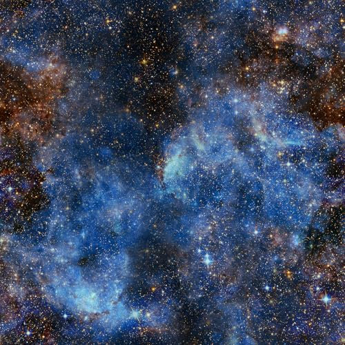 ReWallpaper Self Adhesive Wallpaper Space Kids Stars Contact Paper for Furniture Sticky Back Plastic Patterned 44.5CM×3M Dark Blue Wallpaper for Bedroom Ceiling Wall Paper Galaxy Removable
