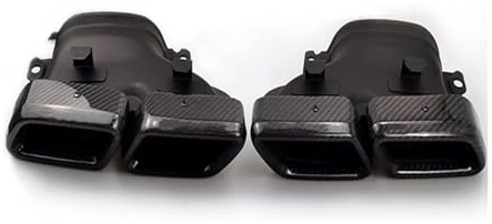 Car End Pipes For M&ercedes AMG C63 W205 C180 C200 C260L Pre-Facelift Car Quad Exhaust Tips Car Muffler Trim Tail Pipe Car End Pipes(2)