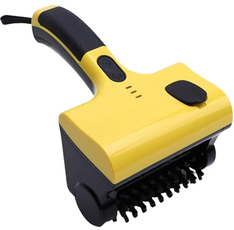 Fockety Electric Grill Brush, 60W Powerful Cordless Rechargeable BBQ Brush with Replaceable Brush Head, Water Tank, Electric Grill Cleaning Scrub for Outdoor Barbecue Cleaner