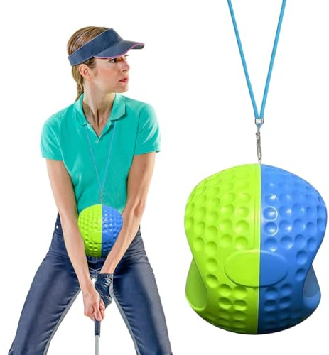 Palla da Allenamento Golf, Golf Swing Trainer per Principianti e Professionisti, Correttore Postura e Swing, Attrezzo Esercizi Golf Indoor Outdoor, Migliora Precisione e Controllo, Training Aid Golf