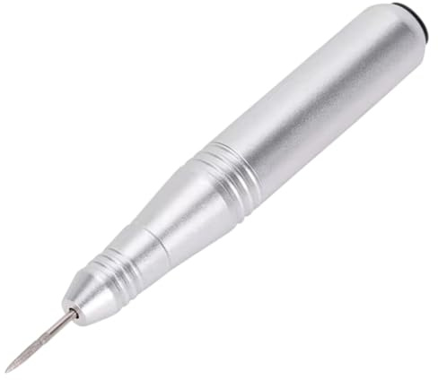 Fresa per Unghie Professionale Portatile Ricaricabile con 6 Inserti, Kit Manicure Pedicure e Nail Art, Lima Elettrica Unghie 35000 RPM Velocità Regolabile, Silenziosa a Bassa Vibrazione (ARGENTO)