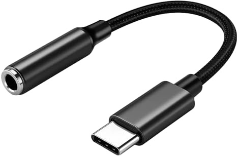 Adaptador USB C a USB, USBC a jack de 3,5 mm, adaptador de audio con chip DAC, adaptador auxiliar tipo C a jack para Samsung Galaxy S24/S23, para iPhone 16/15, para píxeles, Huawei y MacBook Pro