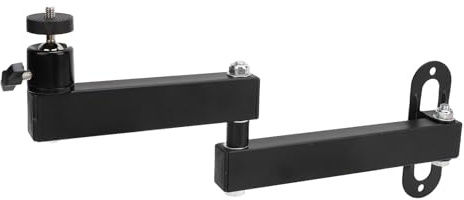 GOWENIC Foldable Projector Wall Mount, Fully Adjustable Projector Holder with 360 Rotating, 1/4 Inch Screw, Universal Bracket Stand