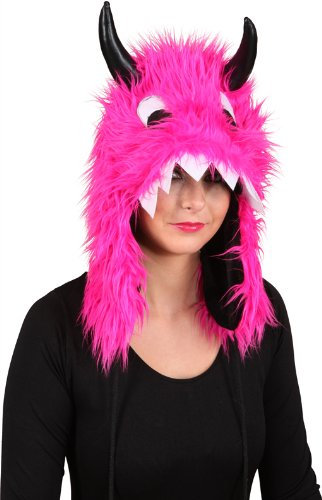 Fasching Monsterfellmütze (pink)