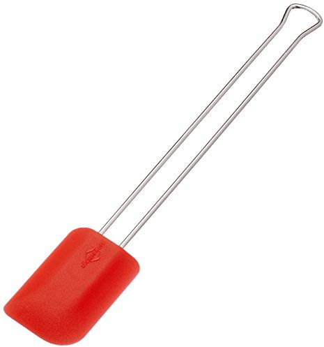 KÜCHENPROFI Teigschaber CLASSIC MIDI, flexibler Silikonschaber, Rot | Backschaber, hitzebeständiges Silikon, für Teig, Cremes und Soßen, spülmaschinenfest, ergonomischer Griff