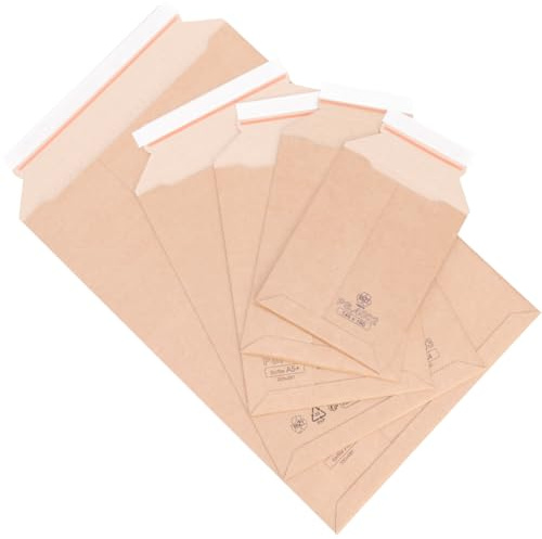 verpacking 40 Versandtaschen (4 Größen mit je 10 Wellpapptaschen - für A6 | A5 | A5+ | A4) in Premium Qualität Braun Wellpapp Versandtasche Kartonversandtasche