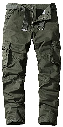 Digralne Uomo Pantaloni Cargo Militari Pantalone Cargo Uomo Cotone Pantaloni da Lavoro Uomo Pantaloni Tattici Pantaloni da Caccia con Molte Tasche