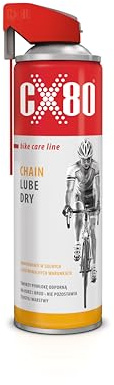 CX80 | Chain Lube Dry | Mångsidig cykelkedjeolja, perfekt för användning i torra förhållanden och högt damm | Från cykelvårdslinje-set | Optimalt cykeltillbehör | 500 ml flaska
