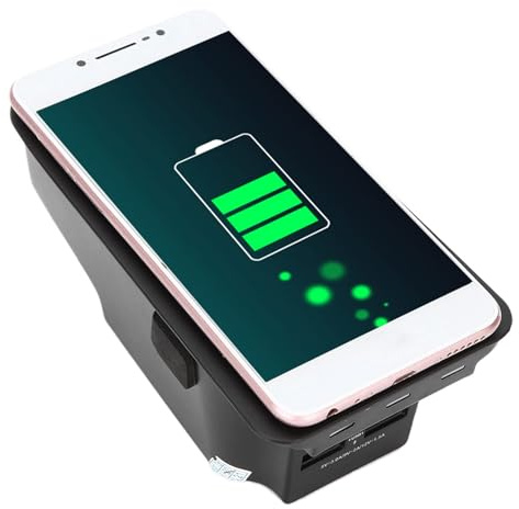 Kabelloses Auto-Ladegerät, 15 W Kabelloses Ladegerät, Ladeplatte, Induktion, Kompatibel mit S60/V60/XC60/S90/V90/XC90 Lade- und Startsysteme