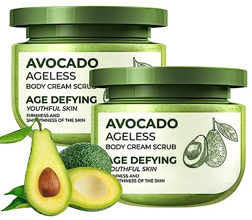 EXQST Avocado Forever Body Scrub Avocado Anti-Aging Body Scrub Peeling-Körperpeeling Himalaya-Salz-Körperpeeling