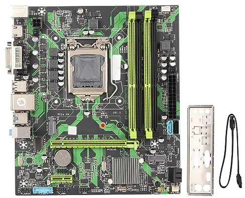 Carte Mère de Bureau B75 HM ATX pour Core I7/i5/i2 pour Séries E3/V1/V2, Emplacement LGA 1155, Interface SATA M.2, Sortie VGA/DVI/HDMI, Carte Graphique PCIe X16, 4 DDR3 USB3.0