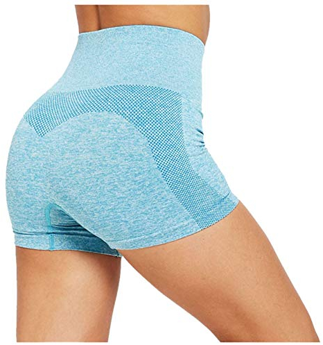 Sport Shorts Damen Kurz Leggings High Waist Yogahose Mit Taschen Kurze Sporthose Blickdicht Leggins Für Yoga Gym Fitness Poledance Premium Radlerhose Damen Baumwolle