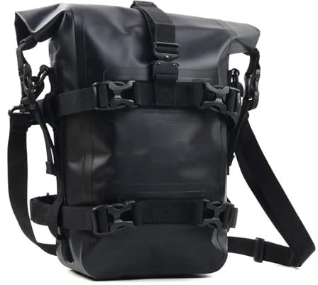 Motorrad Sturzbügeltasche Für Für Norden 901 701 Für Enduro SM Motorradrahmen Sturzbügel Tasche wasserdichte Reitgepäcktasche Werkzeugaufbewahrungstaschen Motorrad hecktasche(Black)