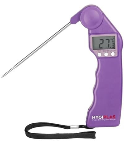 Hygiplas Easytemp Purple Thermometer - Food Thermometer for Cooking, Easy to Read and Colour Coded CH739