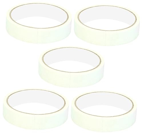 Uonlytech 5rollen Malerklebebänder Bastelklebeband Zeichenband aus Papier für Montagearbeiten Wandverkleidung Passepartout-abdeckband Klebeband für Glas Papier