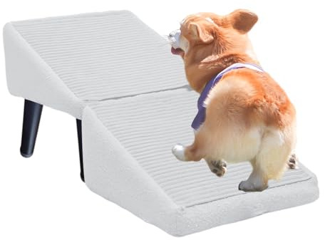 rutschfeste Hundetreppe, Haustierrampe, Leichte Und Faltende Hundestufen, Klappbare Tierleiter, Stabilität Und Sicherheit Haustiere, Hunderampe Für Bett, Couch, Fahrzeug