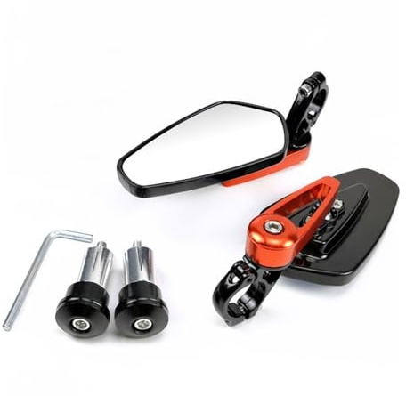 Inversant Rétroviseur Moto Rétroviseurs De Moto Universels, 7/8 , 22mm, Bout De Barre, Rétroviseurs Latéraux De Guidon De Moto