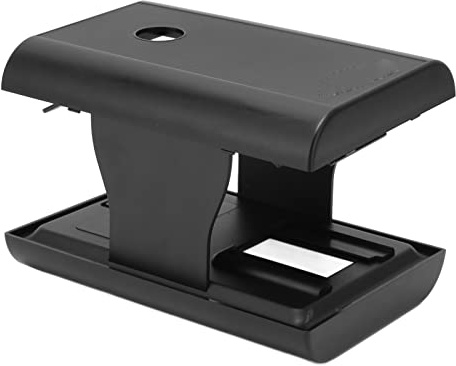 Fockety Scanner de Photos, Scanner de Films Mobiles Pratique pour, Numérisation, édition et Partage de Souvenirs, ABS Noir, Conception Pliable