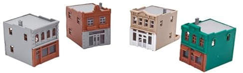 Outland Models Miniatures Classic City Shop/Store Set (2-Story) 1:220 Z Scale