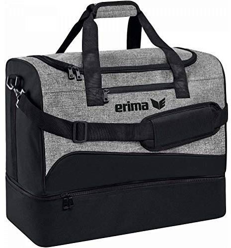 Erima Tasche Club 1900 2.0, schwarz/grau Melange, M, 7232002