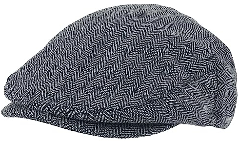 Brixton Unisex-Adult Hooligan SNAP Cap Beret, Grey/Black, L