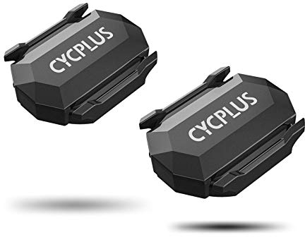 CYCPLUS 2 Stücke Fahrrad Trittfrequenzsensor oder Geschwindigkeitssensor Dual Modul Bluetooth und ANT +