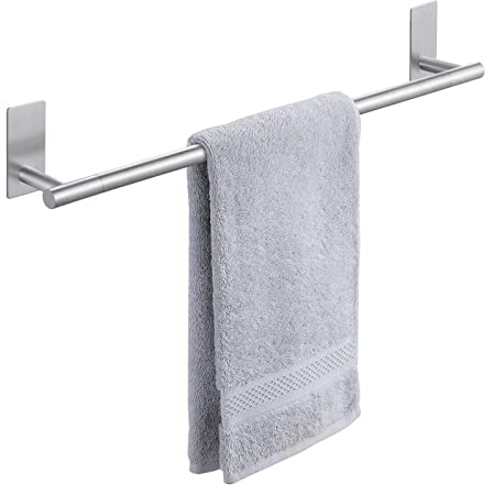 KES Handtuchhalter ohne Bohren 60CM Handtuchstange Edelstahl SUS304 Badetuchhalter Selbstklebend Handtuch Halter Badezimmer Gebürstet, BTH7300S60-2
