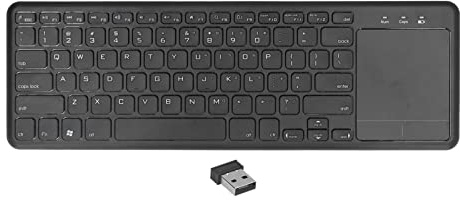 Clavier sans Fil avec Pavé Tactile, Clavier Compact 78 Touches avec Pavé Tactile, Silencieux et Confortable, Clavier de Veille Automatique pour Smartphones, Tablettes, pour Windows, pour Android, pour