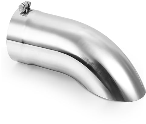 A-KARCK 5 Inlet Turn Down Exhaust Tip Black, 5 Inlet 5 Outlet 15 Overall Length Tailpipe Tip