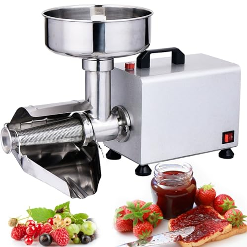 ROGHA Elektrische Tomatensiebmaschine, kommerzielle Edelstahl-Lebensmittelmühle, Press- und Siebmaschine, Lebensmittelsieb und Saucenbereiter, Fruchtpresse