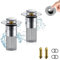Yuaiosn Tappo Lavandino Bagno, Tappo per Lavello Confezione Da 2, Tappo per Lavabo A Scomparsa, Tappo Lavandino Bagno con Filtro, 34-40mm Tappo Bidet Universale Pop Up per Bagno, Cucina