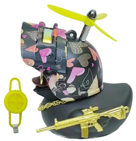 Enten Auto Armaturenbrett Fahrradklingel - Coole Ente Brille mit Hut Werbung - Auto Armaturenbrett Dekorationen Ente Horn für Fahrrad Ente Dekoration für