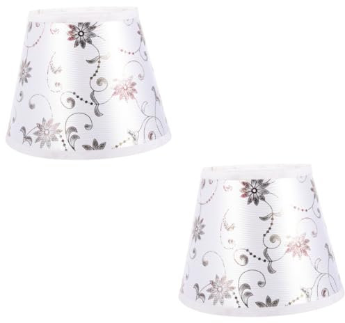 HOMSFOU 2st Schreibtischlampenschirm Hotellampe Mittlerer Lampenschirm Kleiner Lampenschirm Retro-lampenschirm Retro-schreibtischlampe Lampenschirme Für Schreibtischlampe Kerze Pvc