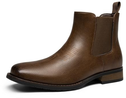 Bruno Marc Chelsea Ankle Western cowboystövlar för män klassiska komfort- och modeskor