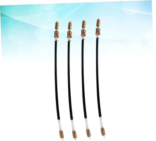 BESTonZON 4 Stück-pack Geigensaumschnur aus Nylon Schwarze Geigen Endkordel B301 Ersatz für Violinenzubehör