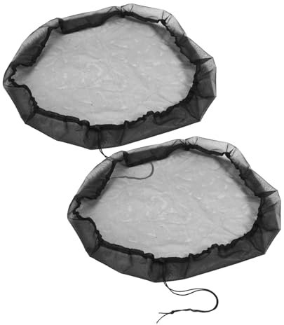 CAXUSD 2pcs Rain Barrel Grille Outdoor Net Cover Garden Rain Bucket Screen Water Tank Cover