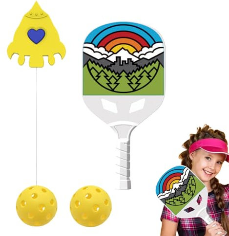 Duroecsain Tennistrainer, Training, Verstellbare Tennis-Übungshilfen, Rebound-Trainer, Ball-Rebounder, Solo-Trainingsgerät, Tennis-Trainingsgerät für Kinder und Erwachsene