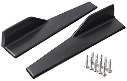 Vuzmode 2Pcs Universal 45cm Auto Wide Body Seitenschweller Splitter Kit Modifizierte Seitenschweller Rocker Anti-Scratch Winglet Wings Stoßstange Heckspoiler-Flügel-Dekoration, Fensterverkleidung, F